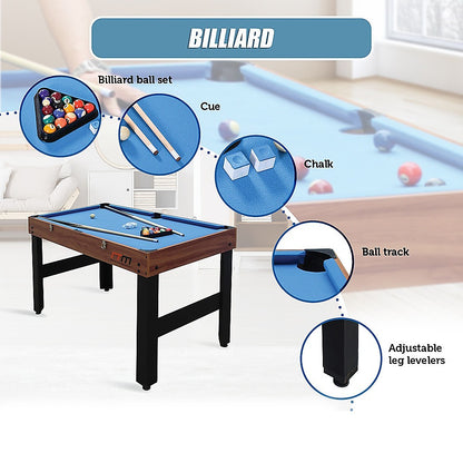 4FT 3-in-1 Games Foosball Soccer Hockey Pool Table-Gift &amp; Novelty &gt; Games &gt; Activity Games-PEROZ Accessories