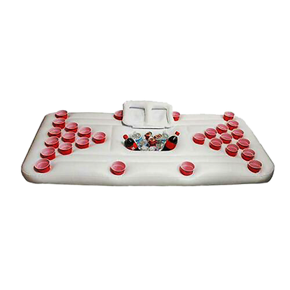 Big PVC Inflatable Beer Pong Raft Floating Pool Party Pong Game Table Lounge Toy-Water Play Toys-PEROZ Accessories