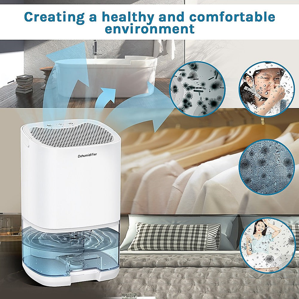 1000ML Mini Dehumidifier Portable Air Dryer Office Moisture Absorber Machine-Aroma Diffusers &amp; Humidifiers-PEROZ Accessories