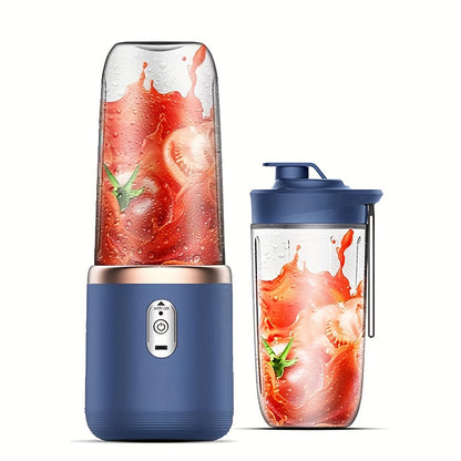 1 x Portable USB Blue Rechargeable Juicer Cup,Portable Blender for Smoothies and Juices - USB Rechargeable, Powerful &amp; Compact-Furniture &gt; Living Room &gt; Coffee Tables-PEROZ Accessories