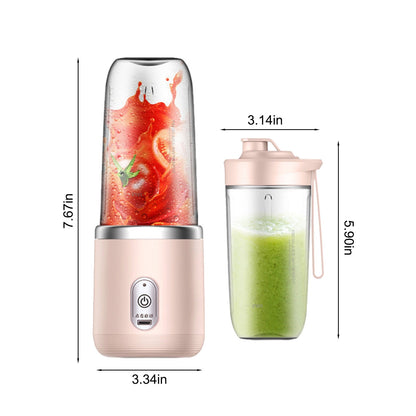 1 x Portable USB Pink Rechargeable Juicer Cup,Portable Blender for Smoothies and Juices - USB Rechargeable, Powerful &amp; Compact-Furniture &gt; Living Room &gt; Coffee Tables-PEROZ Accessories