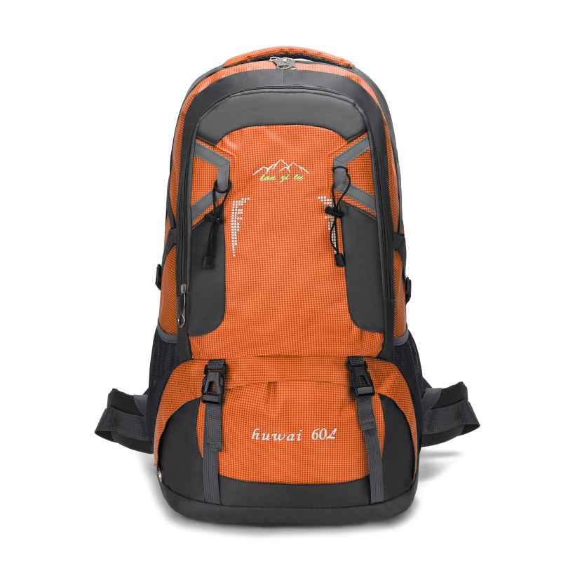 Large 60L Orange Waterproof Hiking Backpack for Travel, Camping, and Outdoor Adventures - Durable and Lightweight-Home &amp; Garden &gt; Travel &gt; Backpacks-PEROZ Accessories