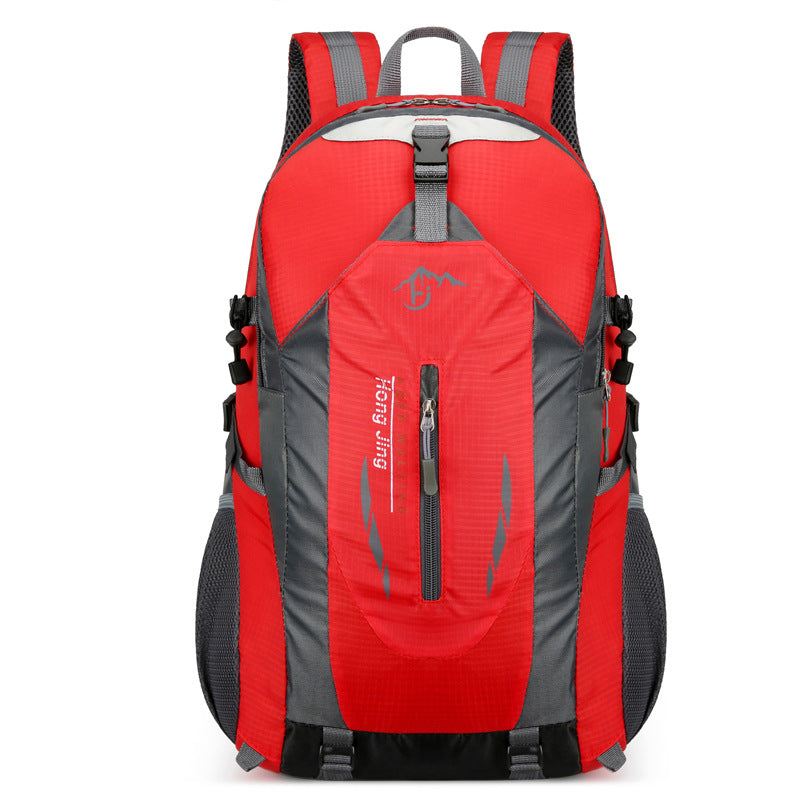 Red Lightweight Hiking Backpack - Waterproof Outdoor Travel &amp; Camping Bag with Multi-Compartment Design-Home &amp; Garden &gt; Travel &gt; Backpacks-PEROZ Accessories