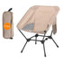 Beige Portable Lightweight Folding Beach Chair - Compact Fishing Chair with Square Legs for Outdoor Use-Furniture > Outdoor > Outdoor Chairs-PEROZ Accessories