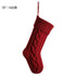 3 PCS Red Knitted Christmas Gift Bag with Decorative Stocking & Color Block Cable Knit - Large Capacity Holiday Gift Bag-Occasions > Wrapping Paper & Gift Bags > Gift Bags-PEROZ Accessories