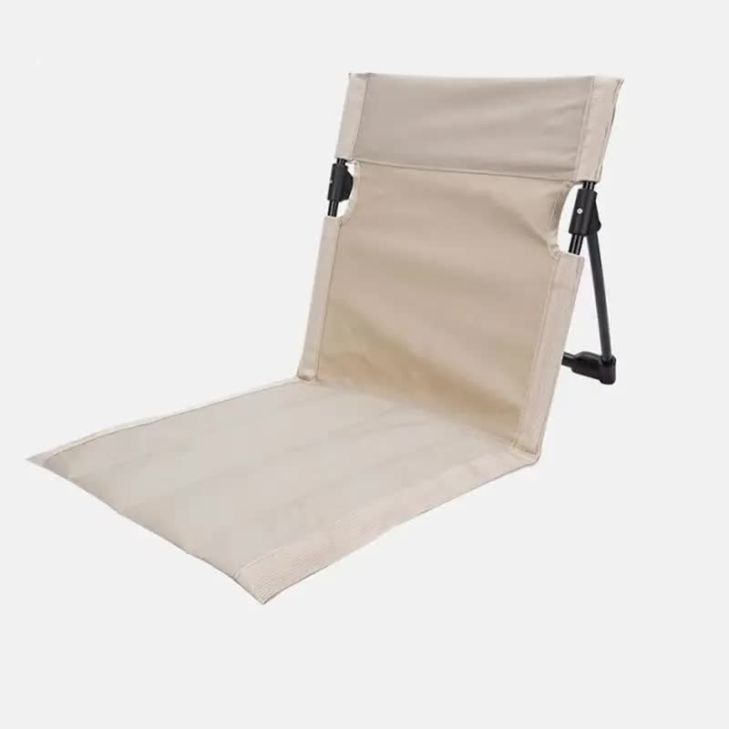 White Outdoor Folding Lawn Chair with Backrest - Lightweight, Portable Camping Chair, Beach &amp; Park Recliner, Easy-to-Carry for Relaxing Outdoors-Furniture &gt; Outdoor &gt; Outdoor Chairs-PEROZ Accessories