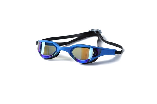 Adult blue mirrored lens swimming goggles-Health &amp; Beauty &gt; Health &amp; Wellbeing &gt; Wellness Accessories-PEROZ Accessories