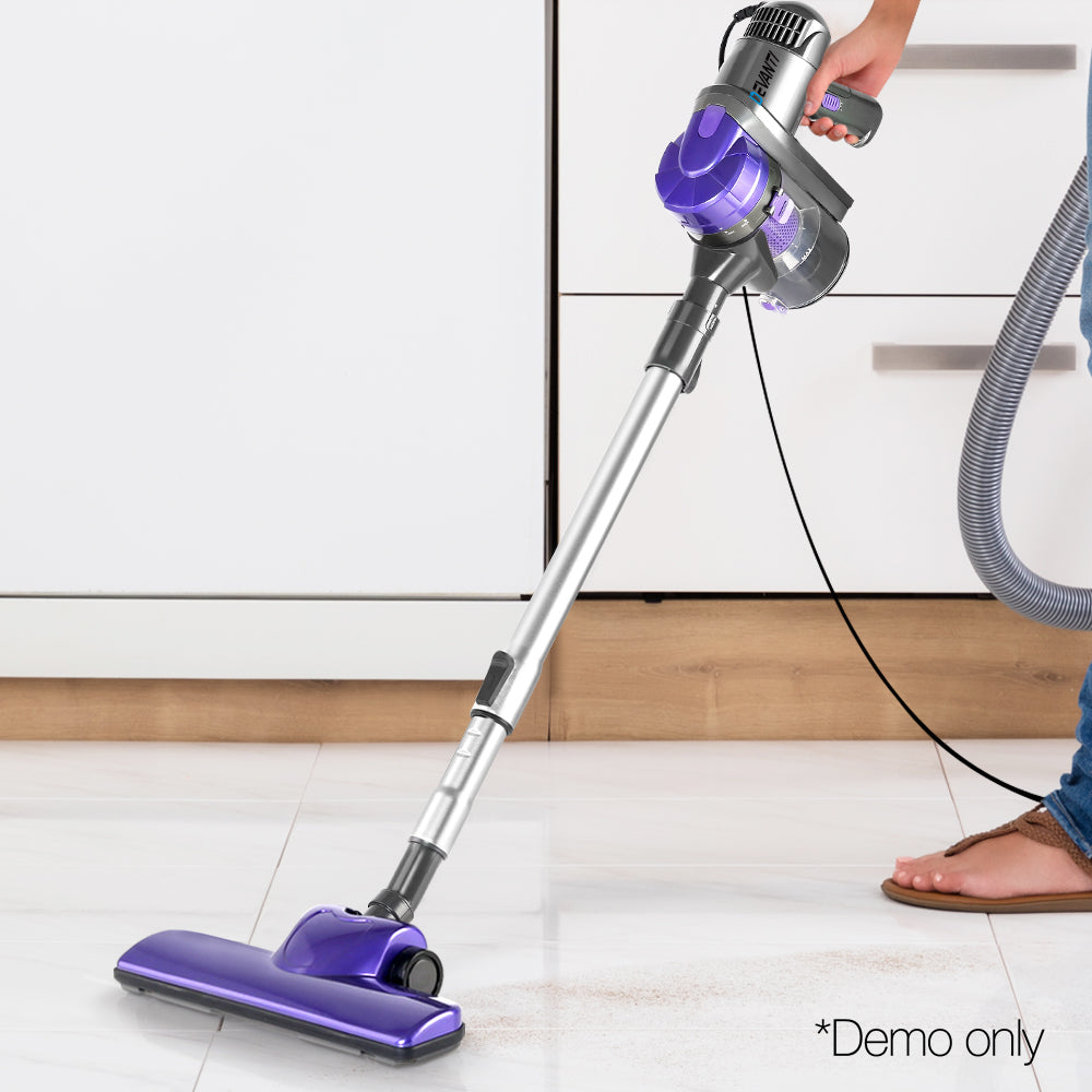 Devanti Stick Vacuum Cleaner Handheld Corded 450W Purple-Vacuum Cleaners-PEROZ Accessories