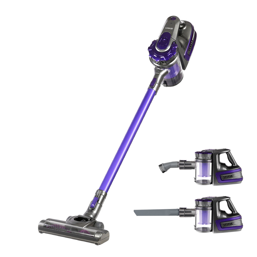 Devanti Stick Vacuum Cleaner Bagless Cordless 150W Purple-Vacuum Cleaners-PEROZ Accessories