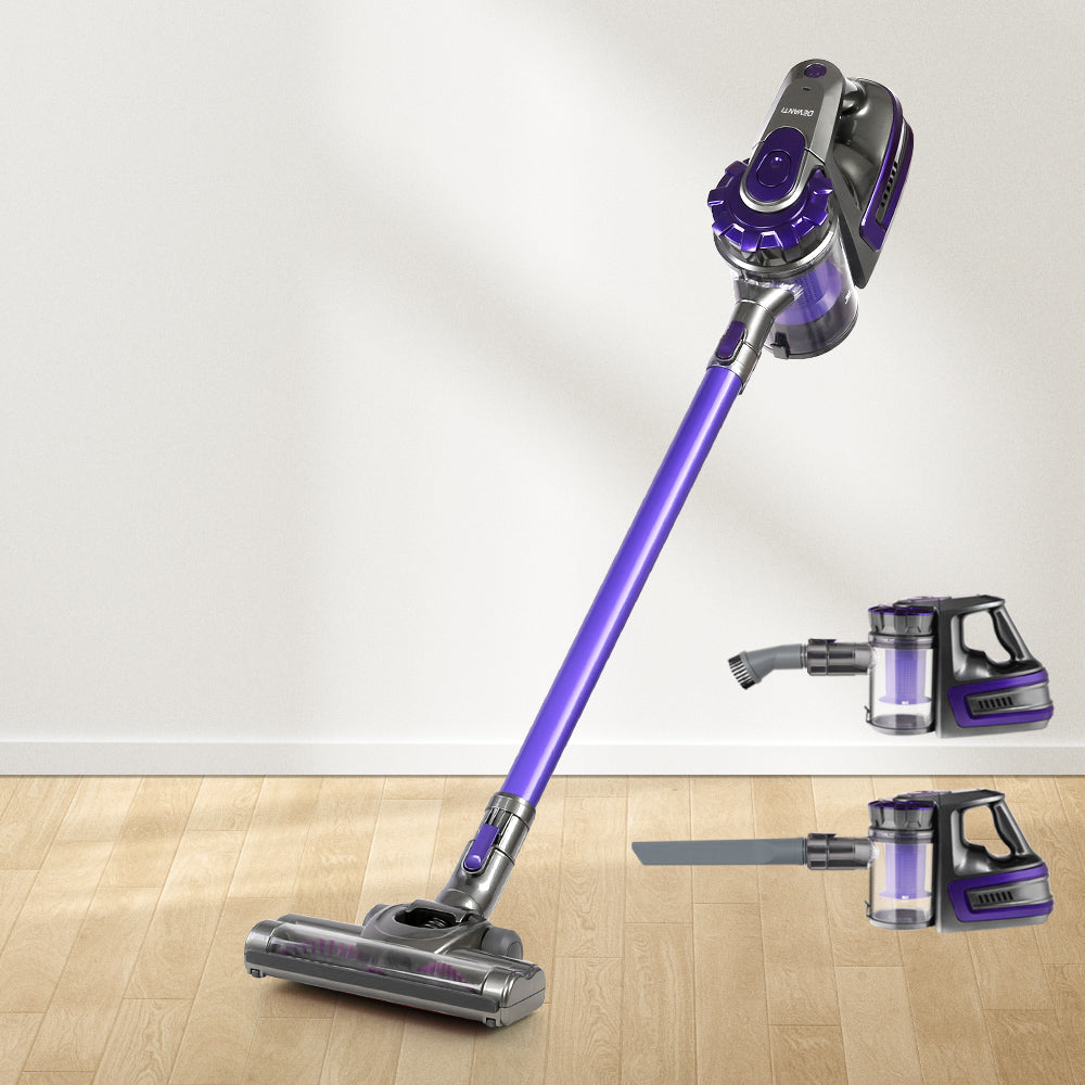 Devanti Stick Vacuum Cleaner Bagless Cordless 150W Purple-Vacuum Cleaners-PEROZ Accessories