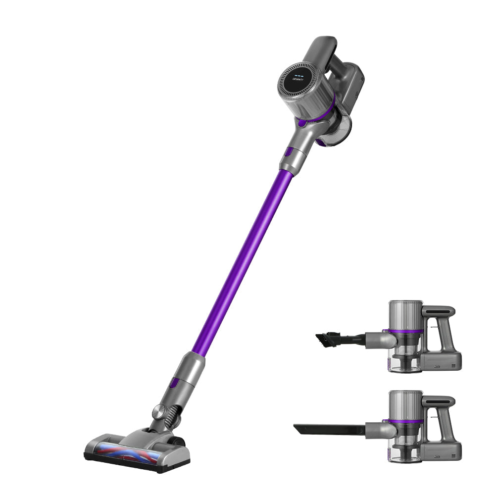 Devanti Stick Vacuum Cleaner Bagless Cordless 120W Purple-Vacuum Cleaners-PEROZ Accessories