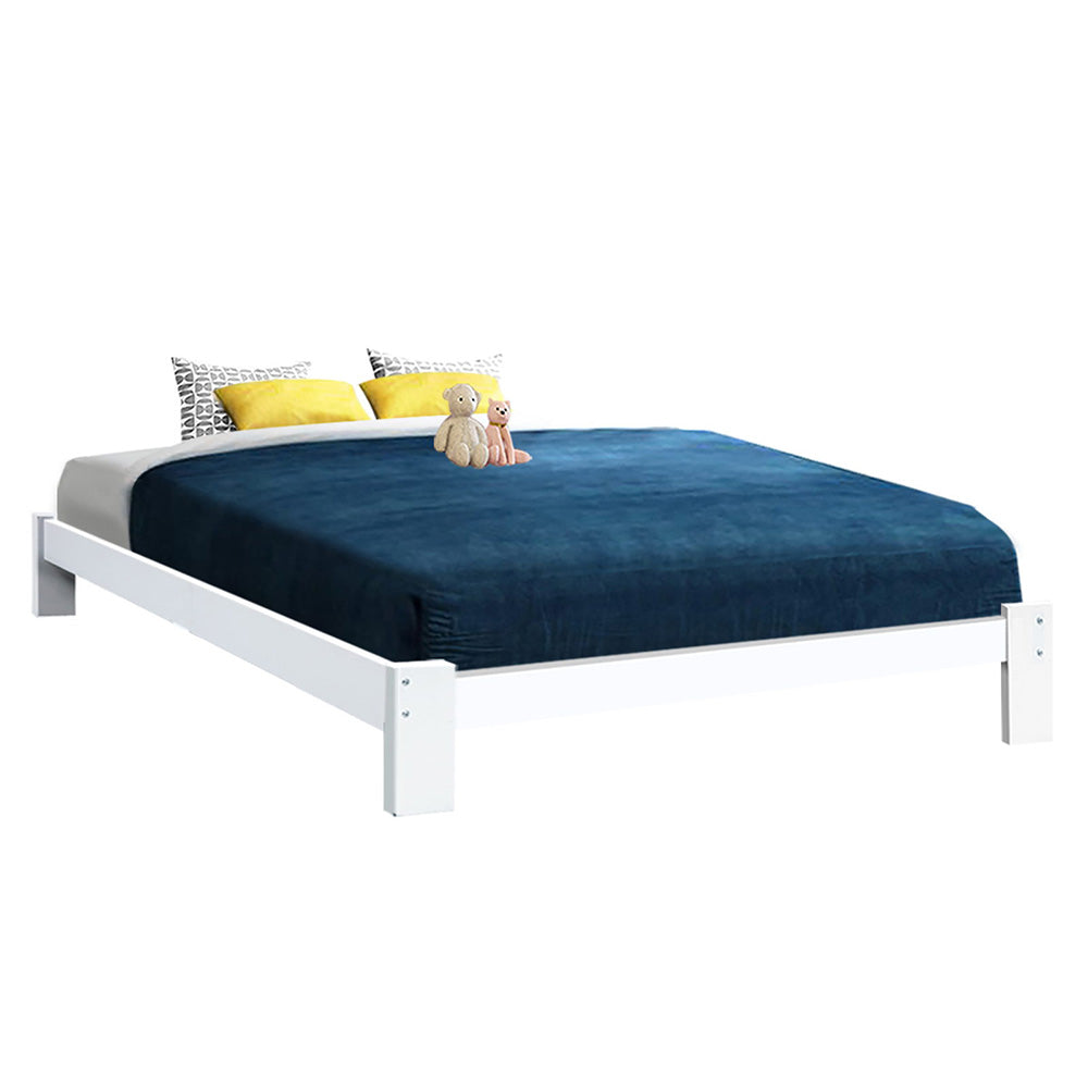 Artiss Bed Frame Queen Wooden Bed Base Frame Size Timber Mattress Platform-Bed Frames-PEROZ Accessories