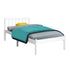 Single Size Wooden Bed Frame - White-Bed Frames-PEROZ Accessories