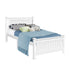 Single Size Wooden Bed Frame - White-Bed Frames-PEROZ Accessories