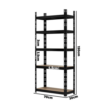 Sharptoo 4x1.5m Garage Shelving Shelves Warehouse Storage Rack Racking Pallet-Warehouse Racks-PEROZ Accessories