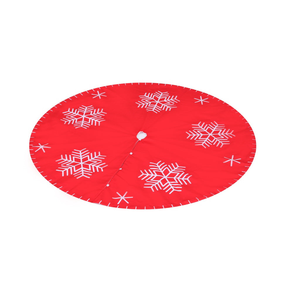 Jingle Jollys Christmas Tree Skirt 120cm Snowflake Ornaments Party Decorations-Occasions &gt; Christmas &gt; Christmas Decorations-PEROZ Accessories