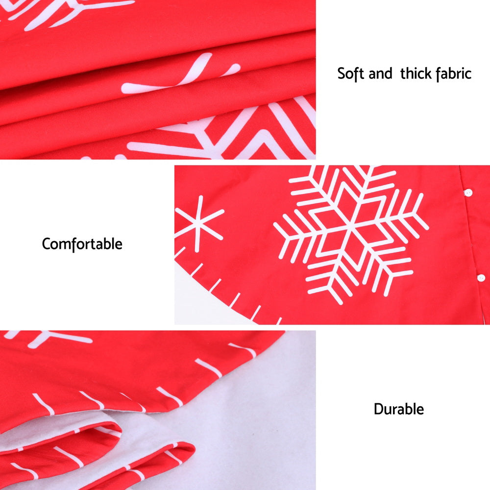 Jingle Jollys Christmas Tree Skirt 120cm Snowflake Ornaments Party Decorations-Occasions &gt; Christmas &gt; Christmas Decorations-PEROZ Accessories