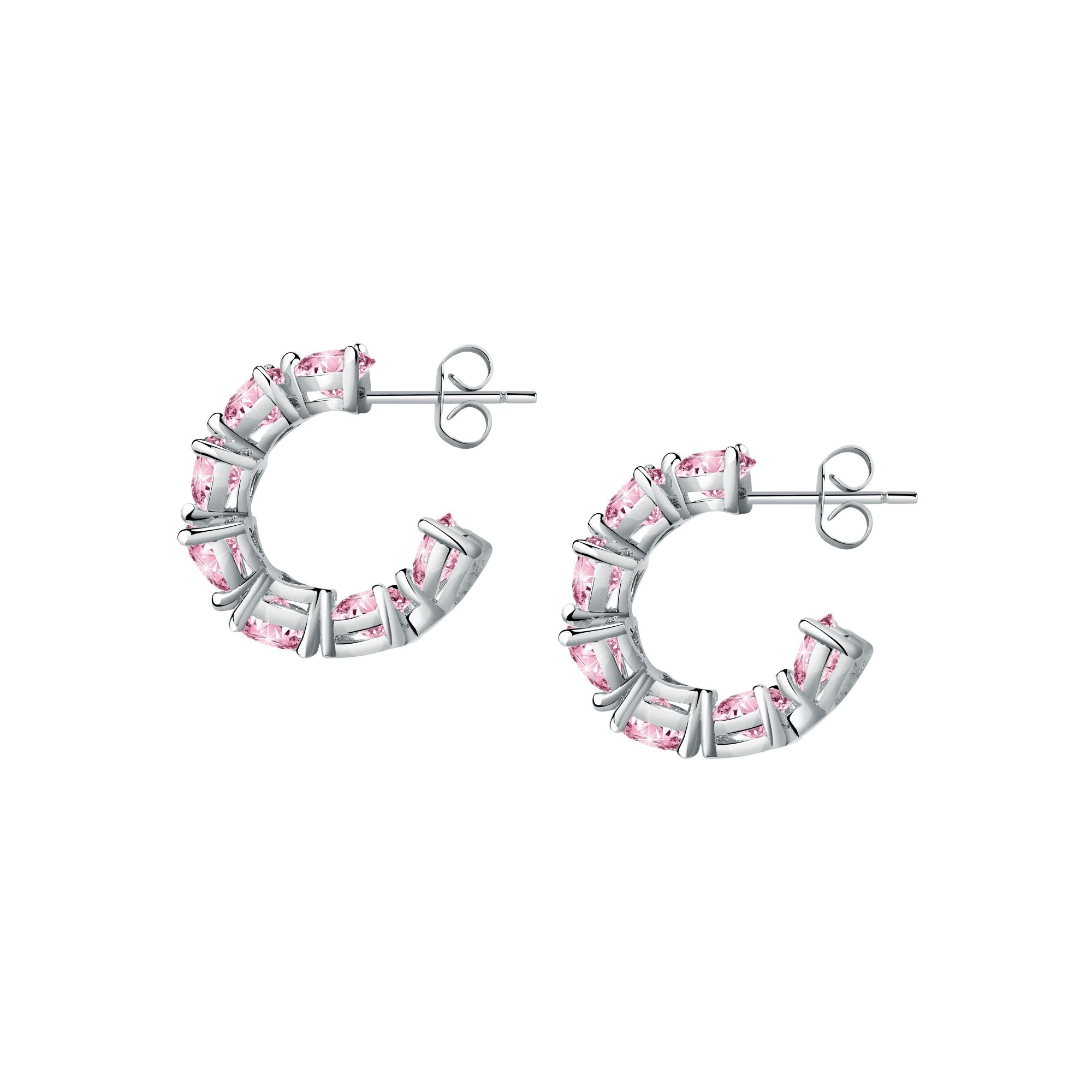 Chiara Ferragni Diamond Heart Fairytale Hoop Earrings-Earrings-PEROZ Accessories