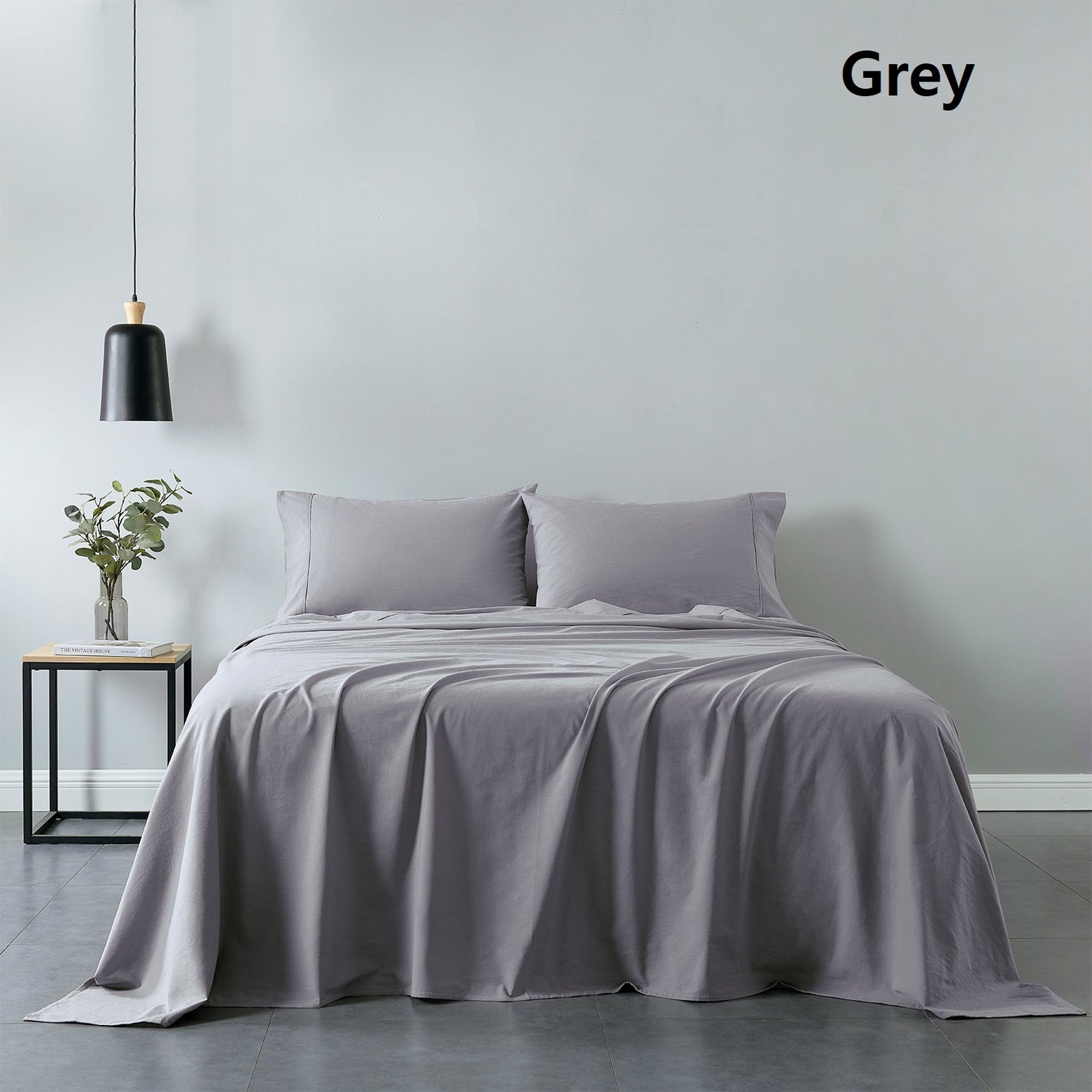 Royal Comfort 100% Cotton Soft Sheet Set And 2 Duck Feather Down Pillows Set-Bed Linen-PEROZ Accessories