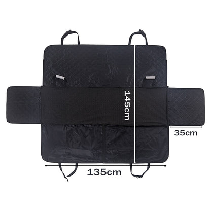 SOGA 600D Oxford Cloth Waterproof Dog Car Cover Back Seat Protector Hammock Non Slip Pet Mat Black-Pet Carriers &amp; Travel Products-PEROZ Accessories