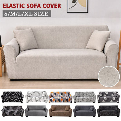 Anyhouz 1 Seater Sofa Cover Dark Green Linear Style and Protection For Living Room Sofa Chair Elastic Stretchable Slipcover-Slipcovers-PEROZ Accessories