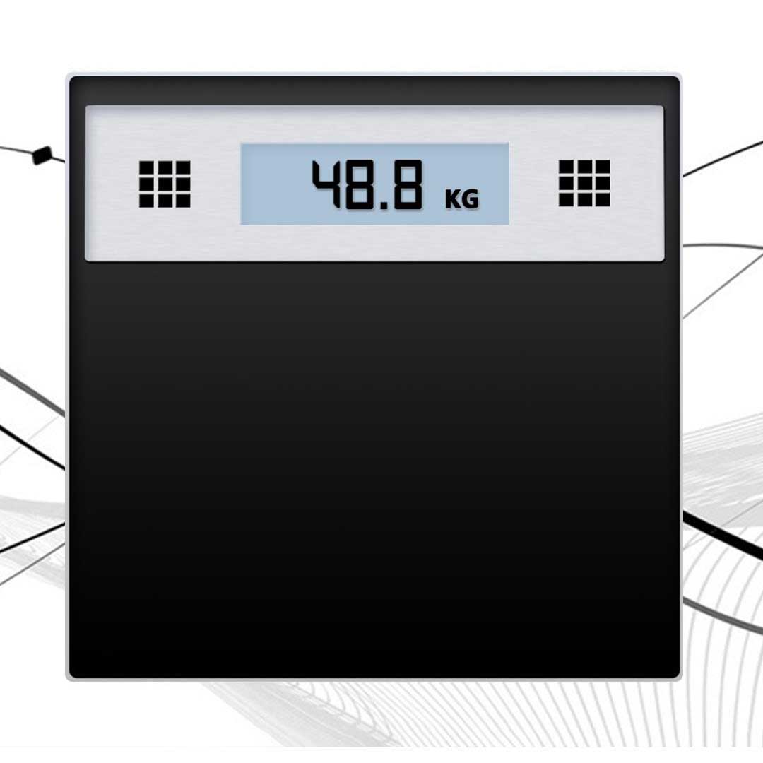 SOGA 180kg Electronic Talking Scale Weight Fitness Glass Bathroom Scale LCD Display Stainless-Body Weight Scales-PEROZ Accessories