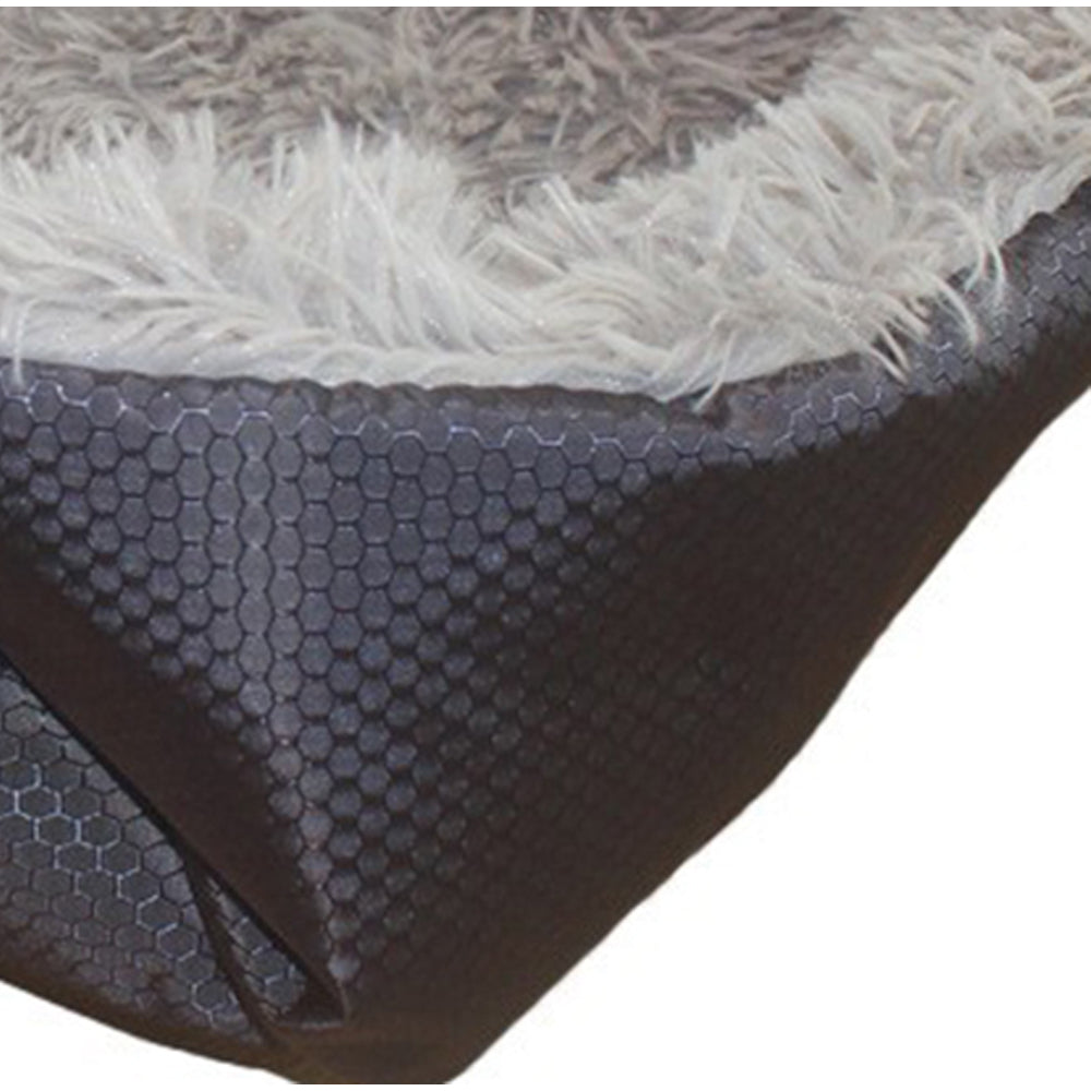 SOGA 2X Black Dual purpose Cushion Nest Cat Dog Bed Warm Plush Kennel Mat Pet Home Travel Essentials-Pet Carriers &amp; Travel Products-PEROZ Accessories