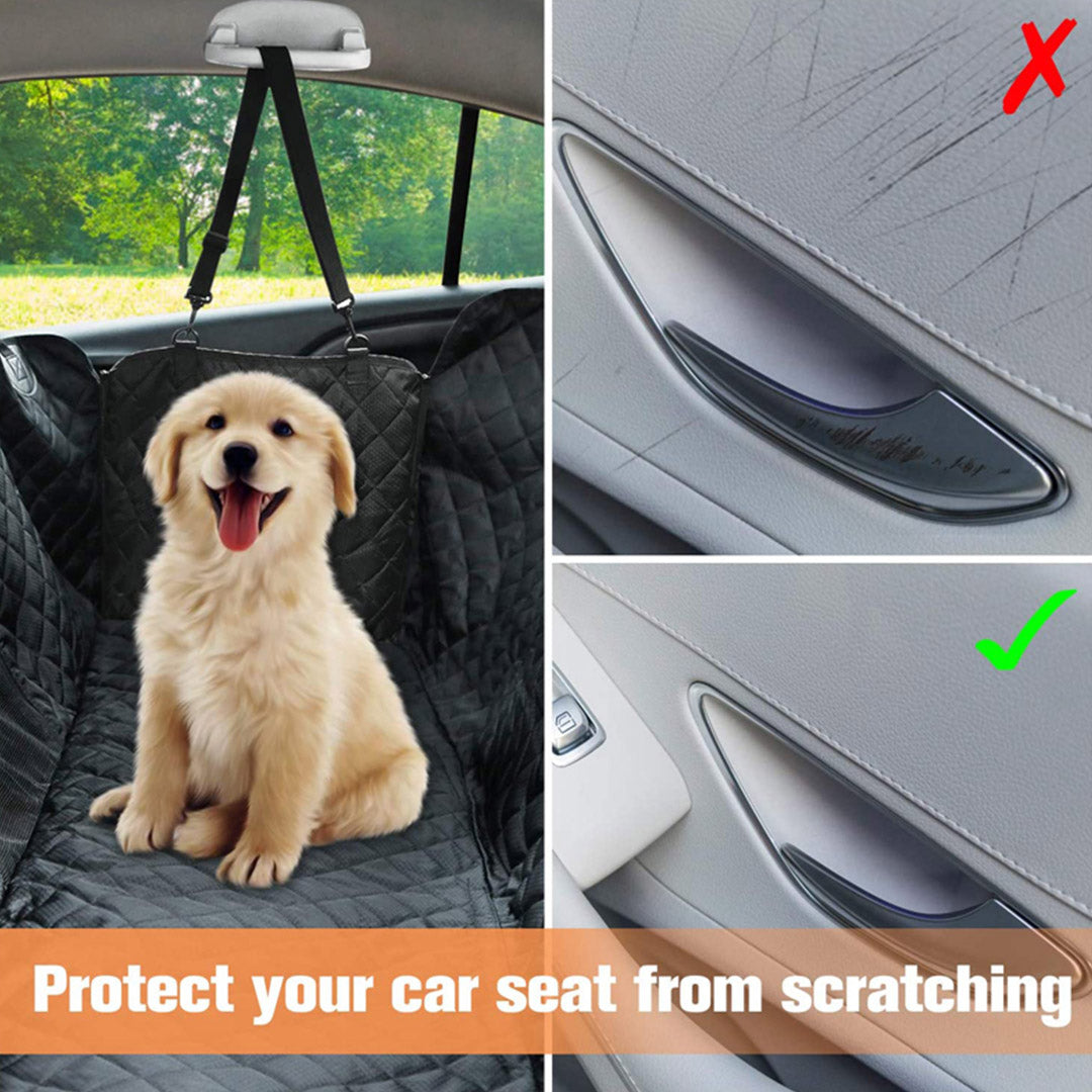 SOGA 600D Oxford Cloth Waterproof Dog Car Cover Back Seat Protector Hammock Non Slip Pet Mat Black-Pet Carriers &amp; Travel Products-PEROZ Accessories