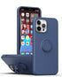 Anymob iPhone Case Blue Square Liquid Silicone Magnetic Holder Ring Stand Cover-Mobile Phone Cases-PEROZ Accessories