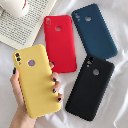 Anymob Huawei Black Candy Colored Jelly Silicone Mobile Phone Protective Case-PEROZ Accessories