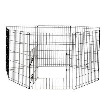 4Paws 8 Panel Playpen Puppy Exercise Fence Cage Enclosure Pets-Crates, Houses &amp; Pens-PEROZ Accessories