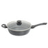 Stone Chef Forged Deep Fry Pan And Lid Cookware Cookware Grey Handle-Cookware-PEROZ Accessories