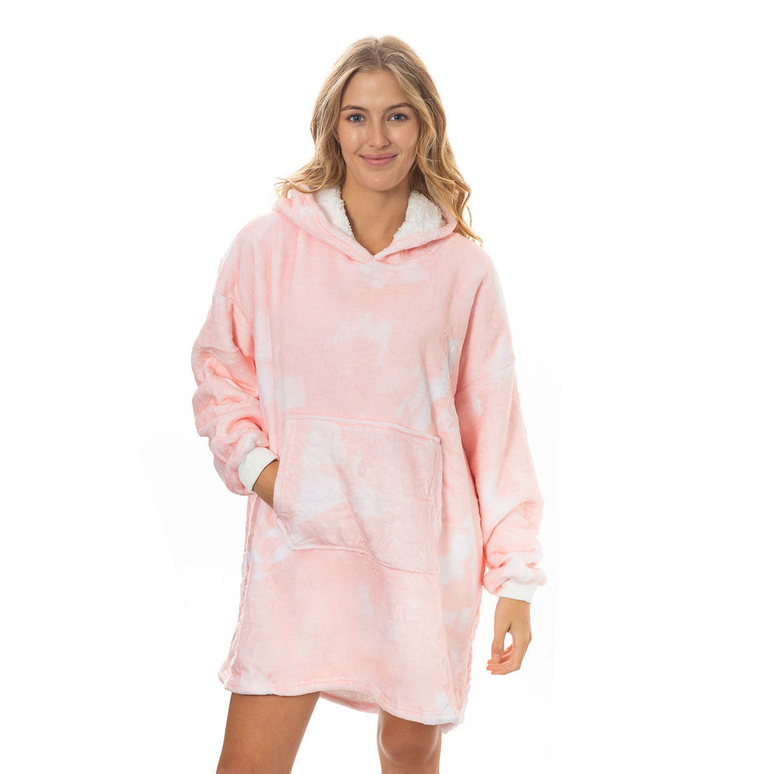 Royal Comfort Premium Snug Hoodie Nightwear Super Soft Reversible Fleece 750GSM-Lingerie, Sleepwear &amp; Loungewear-PEROZ Accessories