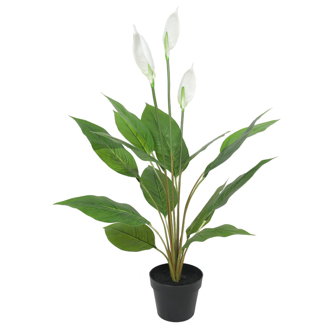 Artificial Flowering White Peace Lily / Calla Lily 95cm-Home &amp; Garden &gt; Artificial Plants-PEROZ Accessories