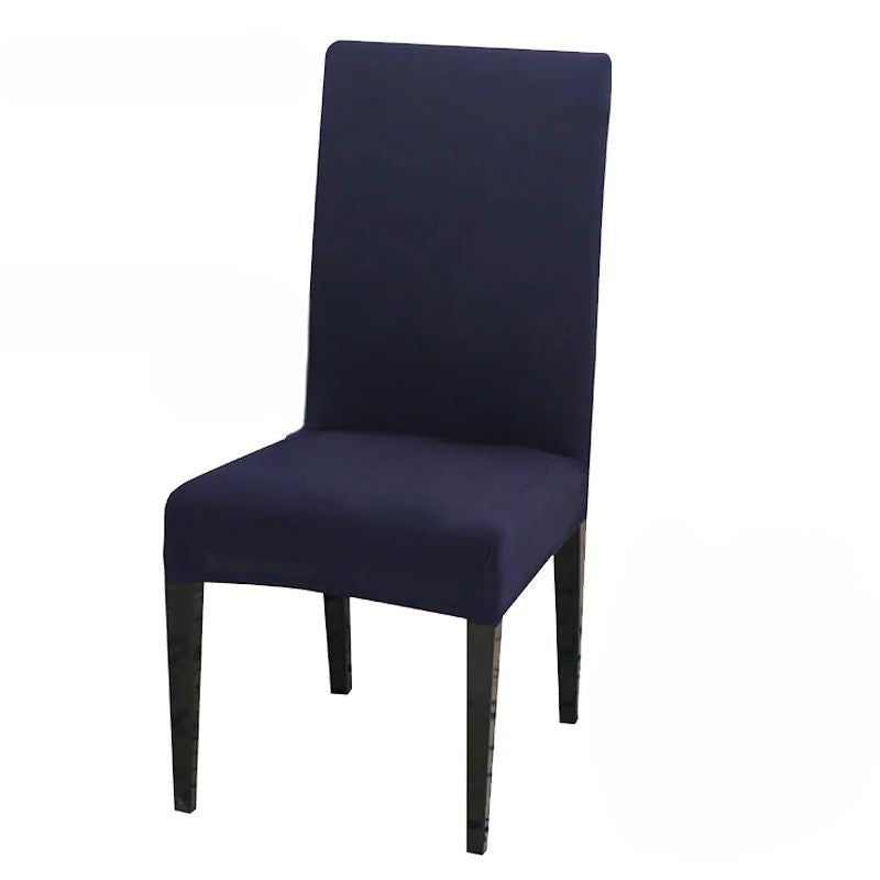 Anyhouz Chair Cover Navy with Anti-Dirt and Waterproof Elastic Material for Dining Room Kitchen Wedding Hotel Banquet Restaurant-Chair Cover-PEROZ Accessories