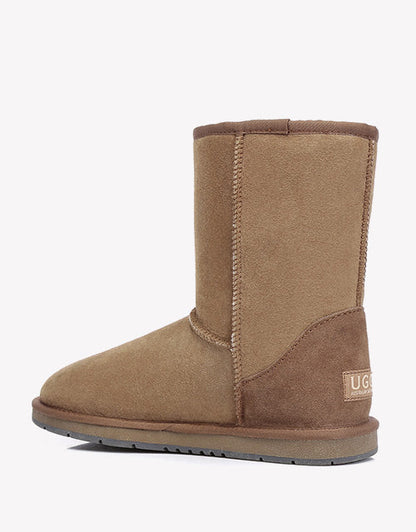 Australian ShepherdDouble-Faced Premium Sheepskin UGG Boots Short Classic Water Resistant-Boots-PEROZ Accessories