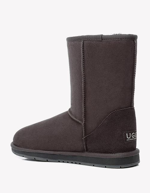 Australian ShepherdDouble-Faced Premium Sheepskin UGG Boots Short Classic Water Resistant-Boots-PEROZ Accessories