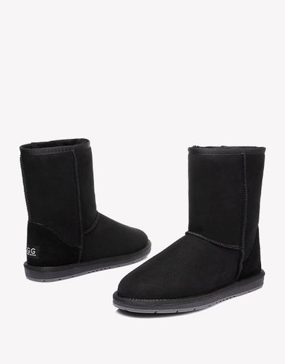 Australian ShepherdDouble-Faced Premium Sheepskin UGG Boots Short Classic Water Resistant-Boots-PEROZ Accessories