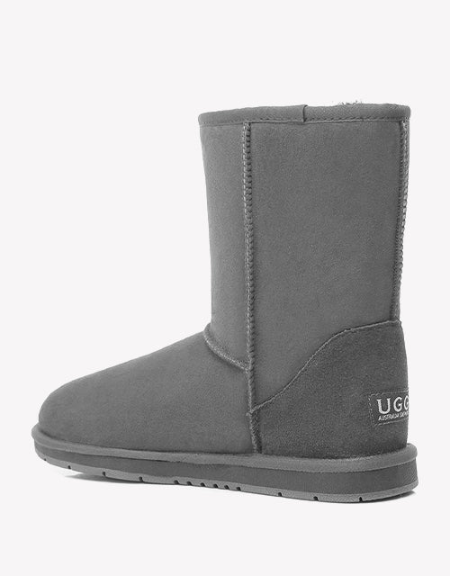 Australian ShepherdDouble-Faced Premium Sheepskin UGG Boots Short Classic Water Resistant-Boots-PEROZ Accessories