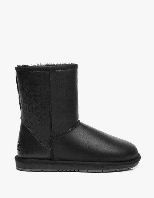 Australian ShepherdDouble-Faced Premium Sheepskin UGG Boots Short Classic Water Resistant-Boots-PEROZ Accessories