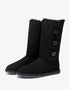 Australian Shepherd UGG Boots Australia Double Face Sheepskin Tall Triple Button Boots Water Resistant-Boots-PEROZ Accessories