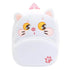 Anykidz 3D White Cat Kids School Backpack Cute Cartoon Animal Style Children Toddler Plush Bag Perfect Accessories For Baby Girls and Boys-Backpacks-PEROZ Accessories