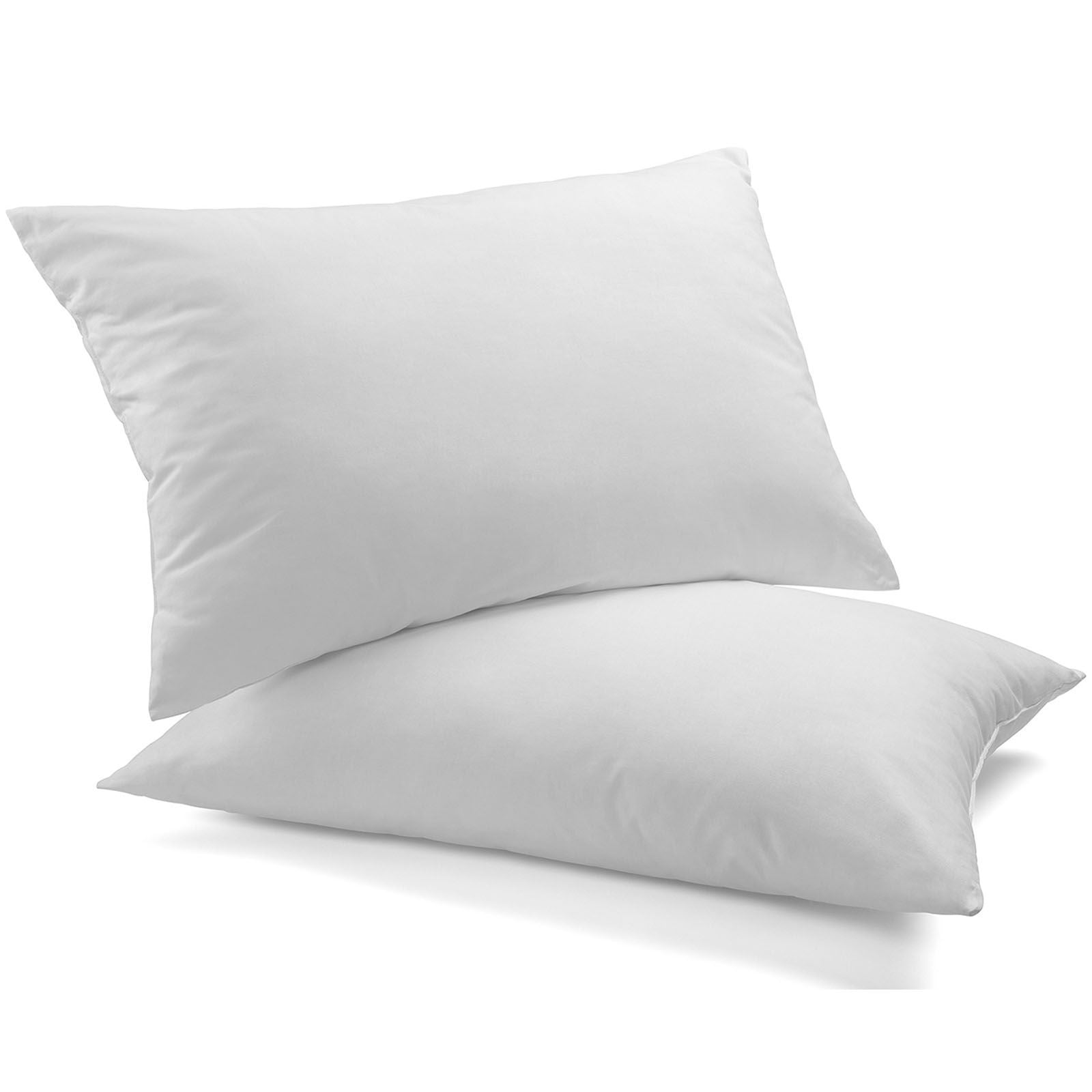 Royal Comfort Goose Down Feather Pillows 1000GSM 100% Cotton Cover - Twin Pack-Bedding-PEROZ Accessories