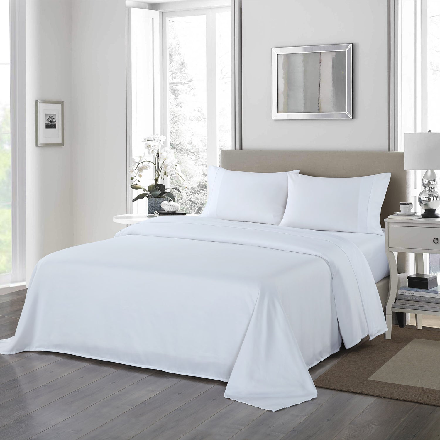 Royal Comfort 1200 Thread Count Sheet Set 4 Piece Ultra Soft Satin Weave Finish-Bed Linen-PEROZ Accessories