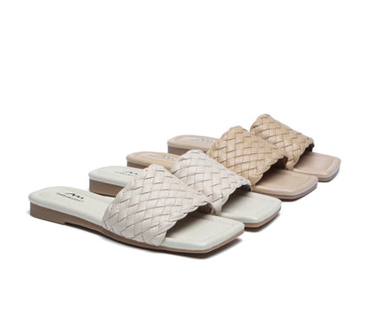 TARRAMARRA Open Toe Woven Flat Sandals Women Taunia-Sandals-PEROZ Accessories