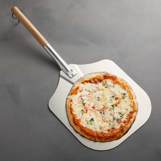 Anygleam 12*14 Inch Pizza Spatula With Wooden Handle Bakeware Kitchen Tools Oxidation-Spatula and Shovel-PEROZ Accessories