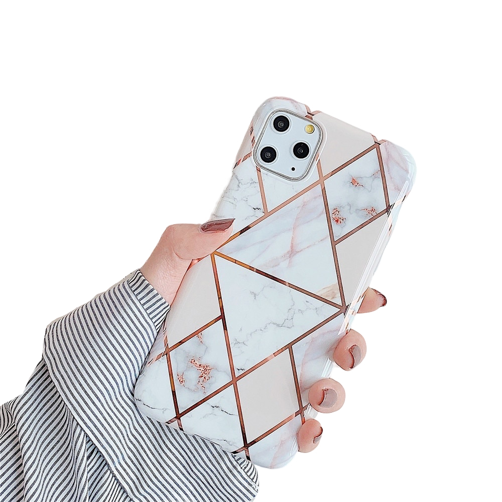 Anymob iPhone Case White Marble Soft Silicone Phone Cover Protection-Mobile Phone Cases-PEROZ Accessories