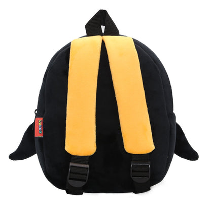 Anykidz 3D Black Penguin School Backpack Cute Animal With Cartoon Designs Children Toddler Plush Bag For Baby Girls and Boys-Backpacks-PEROZ Accessories