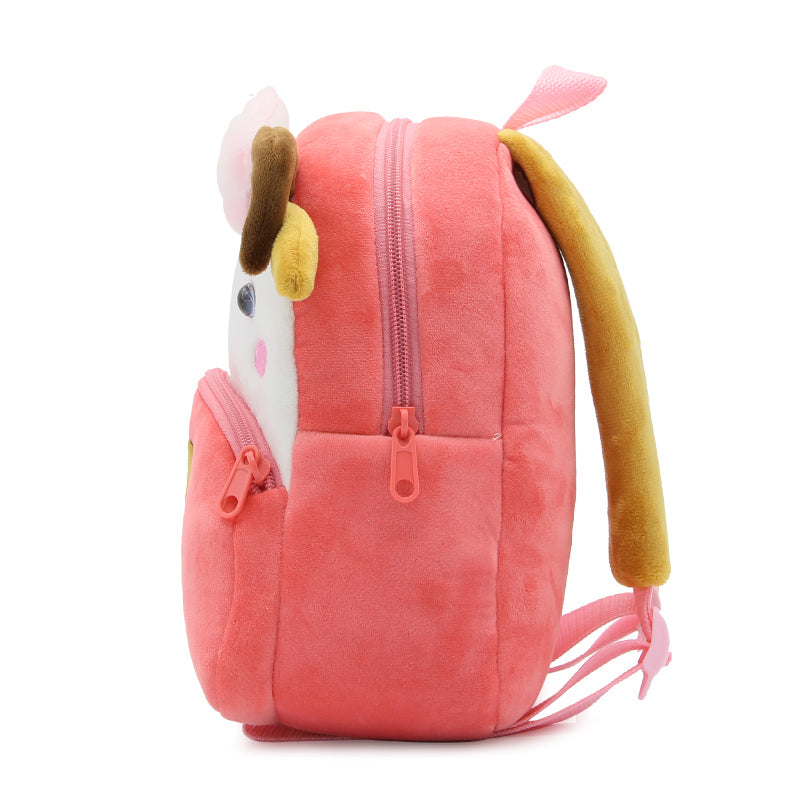 Anykidz 3D Pink Sheep School Backpack Cute Animal With Cartoon Designs Children Toddler Plush Bag For Baby Girls and Boys-Backpacks-PEROZ Accessories