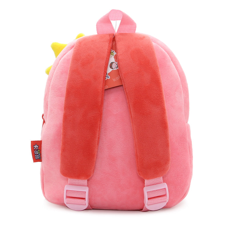 Anykidz 3D Pink Flamigo School Backpack Cute Animal With Cartoon Designs Children Toddler Plush Bag For Baby Girls and Boys-Backpacks-PEROZ Accessories